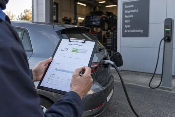 Voiture électrique et document d’évaluation de batterie